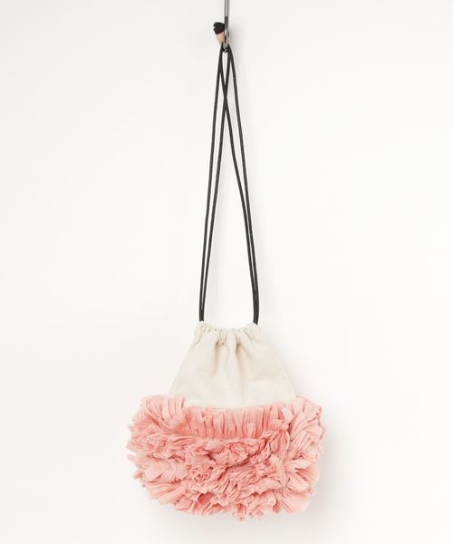 Ray BEAMS（レイビームス）の「Lilas Campbell / キャンバス フラワー バッグ（ショルダーバッグ・レディース・ピンク/イエロー・ONE SIZE）」の16枚目の写真