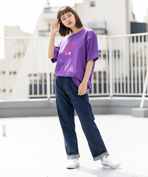 ROOPTOKYO(ループトウキョウ)の「Guess Green Label/ゲスグリーンレーベル Guess USA Tee(Tシャツ/カットソー・メンズ・ホワイト/ブラック/パープル・M/L/XL)」の11枚目の写真