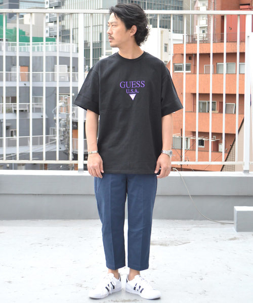 ROOPTOKYO(ループトウキョウ)の「Guess Green Label/ゲスグリーンレーベル Guess USA Tee(Tシャツ/カットソー・メンズ・ホワイト/ブラック/パープル・M/L/XL)」の13枚目の写真