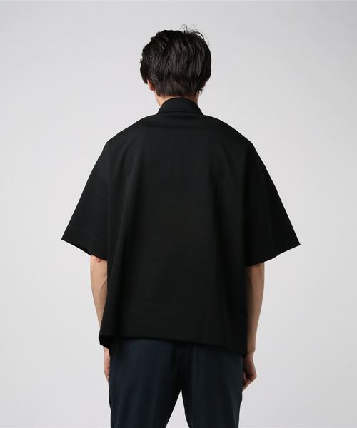 MAISON SPECIAL（メゾンスペシャル）の「プライムビッグハーフジップカットソー 【MAISON SPECIAL/メゾンスペシャル】（Tシャツ/カットソー・メンズ・ブラック/イエロー・46/48）」の3枚目の写真