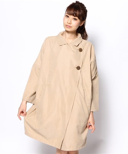 Chico（チコ）の「ニュアンストレンチコート（その他アウター・レディース・キャメル/ネイビー/ベージュ・FREE）」の6枚目の写真