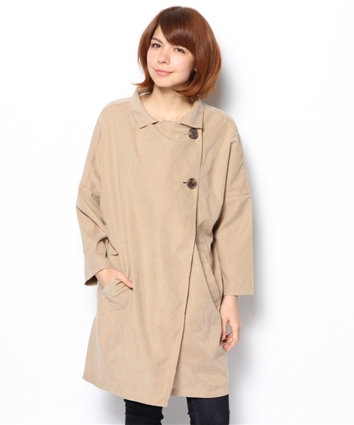 Chico（チコ）の「ニュアンストレンチコート（その他アウター・レディース・キャメル/ネイビー/ベージュ・FREE）」の4枚目の写真