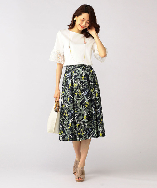 A/C DESIGN BY ALPHA CUBIC（エーシーデザインバイアルファキュービック）の「レース袖ブルオーバー（Tシャツ/カットソー・レディース・オフホワイト/ブラック・M size/L size）」の13枚目の写真