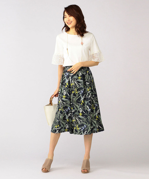 A/C DESIGN BY ALPHA CUBIC（エーシーデザインバイアルファキュービック）の「レース袖ブルオーバー（Tシャツ/カットソー・レディース・オフホワイト/ブラック・M size/L size）」の14枚目の写真