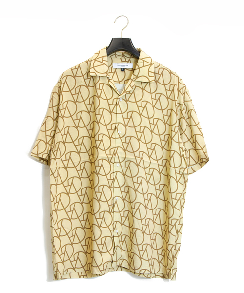 GALLIS ADDICTION(ガリスアディクション)の「GAモノグラム半袖オープンカラーシャツ(シャツ/ブラウス・メンズ・ブラック/ベージュ・M/L)」の2枚目の写真