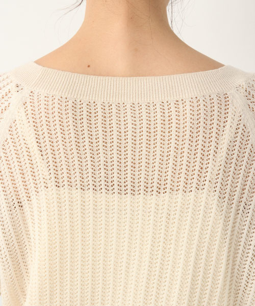 GLOBAL WORK（グローバルワーク）の「洗えるスカシアミカーディガン/843829（カーディガン/ボレロ・レディース・ホワイト/ベージュ/ブラック・LARGE/MEDIUM）」の14枚目の写真