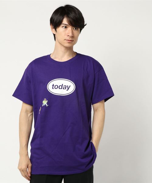 TODAY edition(トゥデイエディション)の「【PULP】TODAY edition / トゥデイエディション TODAY SS TEE(Tシャツ/カットソー・メンズ・ホワイト/ブラック/イエロー/パープル系その他/オレンジ系その他・LARGE)」の3枚目の写真