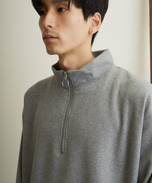 NO WAY(ノーウェイ)の「/ISLAND PEAK(アイランドピーク)/パイル裏起毛ハーフZIPハイネック(スウェット・レディース・ブラック/ベージュ/マルチ/杢グレー・MEDIUM/LARGE/X-LARGE)」の19枚目の写真