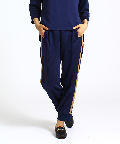 BEAMS BOY（ビームスボーイ）の「◎BEAMS BOY / ジャージー イージーパンツ（その他パンツ・レディース・ブラック/ネイビー・ONE SIZE）」の2枚目の写真