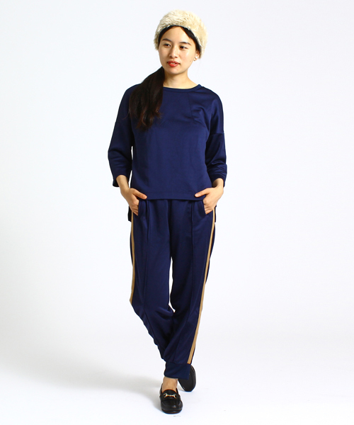 BEAMS BOY（ビームスボーイ）の「◎BEAMS BOY / ジャージー イージーパンツ（その他パンツ・レディース・ブラック/ネイビー・ONE SIZE）」の11枚目の写真