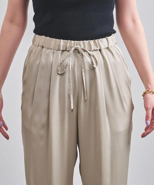 UNITED ARROWS（ユナイテッドアローズ）の「UWSC ドローストリング タックパンツ†（その他パンツ・レディース・ブラック/ナチュラル/ライム・36/34/38）」の10枚目の写真