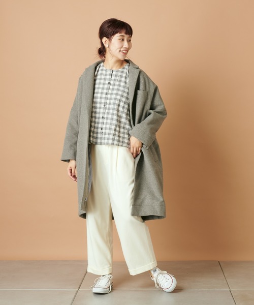 PUAL CE CIN（ピュアルセシン）の「フレアーショート丈ＢＬ（シャツ/ブラウス・レディース・オフホワイト/その他1/その他2/その他3・FREE）」の14枚目の写真