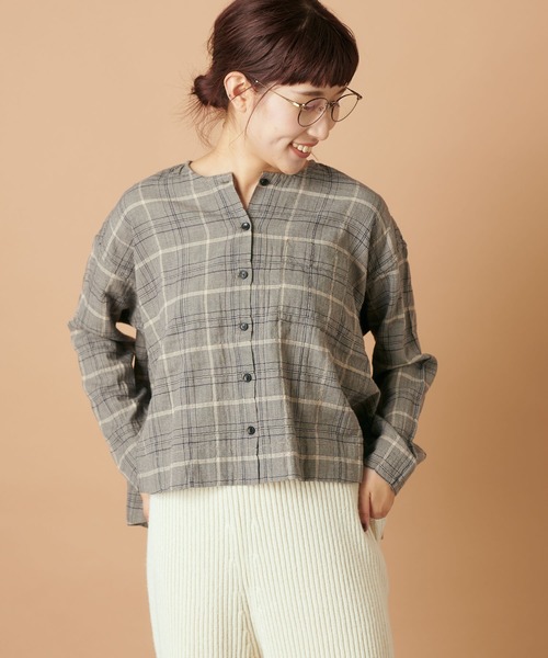 PUAL CE CIN（ピュアルセシン）の「フレアーショート丈ＢＬ（シャツ/ブラウス・レディース・オフホワイト/その他1/その他2/その他3・FREE）」の21枚目の写真