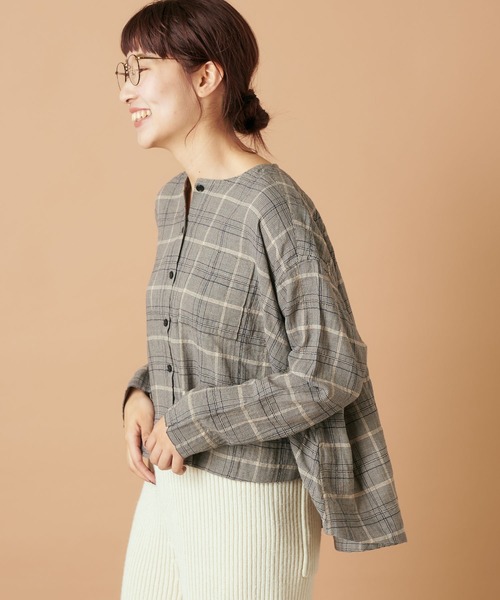 PUAL CE CIN（ピュアルセシン）の「フレアーショート丈ＢＬ（シャツ/ブラウス・レディース・オフホワイト/その他1/その他2/その他3・FREE）」の22枚目の写真