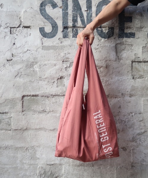 POST GENERAL（ポストジェネラル）の「【POST GENERAL/ポストジェネラル】ショッパーバッグ/#P/G 003（エコバッグ/サブバッグ・メンズ・ホワイト/オリーブ/ブルー/ピンク/サンドベージュ/ブラック・FREE）」の6枚目の写真