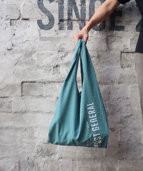 POST GENERAL（ポストジェネラル）の「【POST GENERAL/ポストジェネラル】ショッパーバッグ/#P/G 003（エコバッグ/サブバッグ・メンズ・ホワイト/オリーブ/ブルー/ピンク/サンドベージュ/ブラック・FREE）」の5枚目の写真