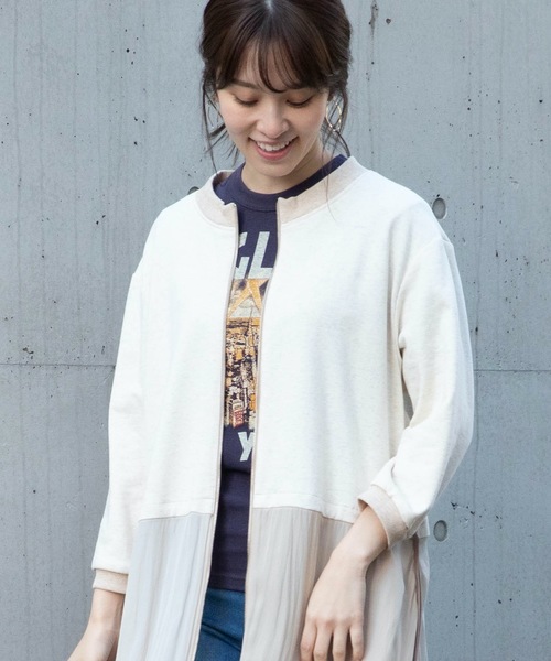 miniyu（ミニュウ）の「La SRIC/カラーブロックジップワンピース（ワンピース・レディース・グレー/オートミール・38）」の9枚目の写真