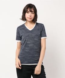 《Bl》アンサンブルVネック半袖Tシャツ
