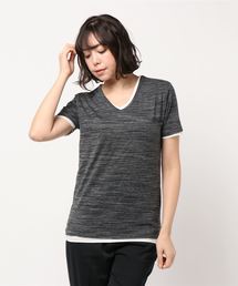 《Bl》アンサンブルVネック半袖Tシャツ