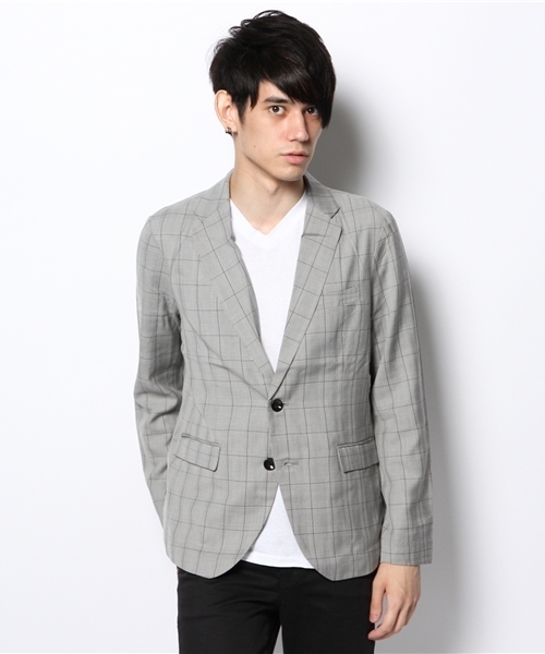 CIAOPANIC TYPY（チャオパニックティピー）の「ウィンドペンテーラージャケット（テーラードジャケット・メンズ・グレー/ネイビー・MEDIUM/LARGE）」の3枚目の写真