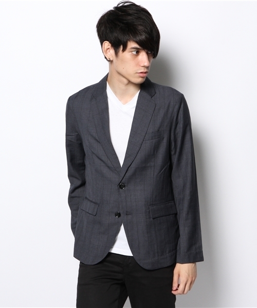 CIAOPANIC TYPY（チャオパニックティピー）の「ウィンドペンテーラージャケット（テーラードジャケット・メンズ・グレー/ネイビー・MEDIUM/LARGE）」の2枚目の写真