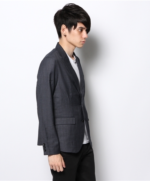 CIAOPANIC TYPY（チャオパニックティピー）の「ウィンドペンテーラージャケット（テーラードジャケット・メンズ・グレー/ネイビー・MEDIUM/LARGE）」の10枚目の写真