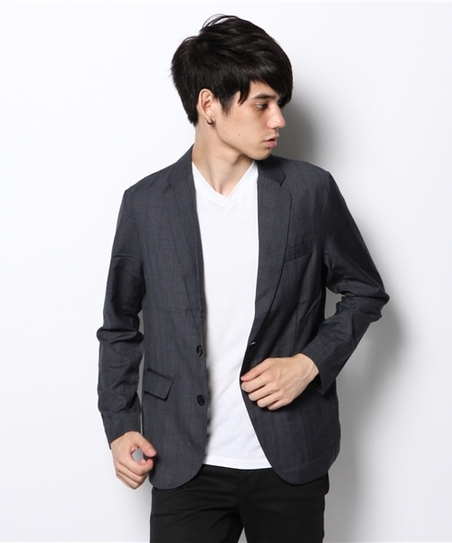 CIAOPANIC TYPY（チャオパニックティピー）の「ウィンドペンテーラージャケット（テーラードジャケット・メンズ・グレー/ネイビー・MEDIUM/LARGE）」の12枚目の写真