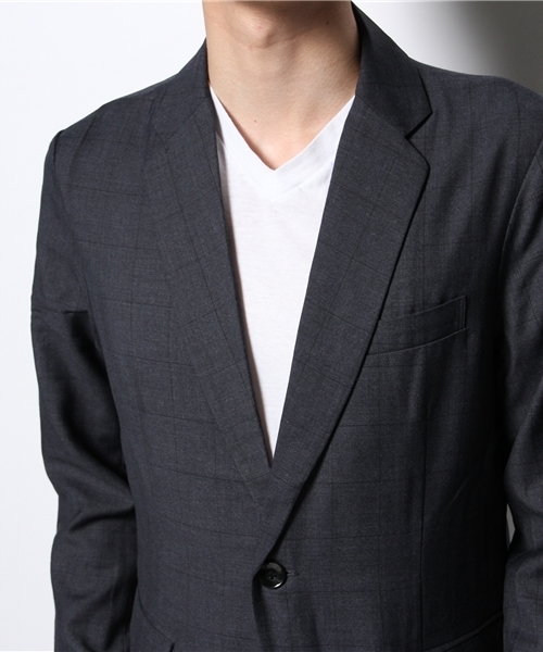 CIAOPANIC TYPY（チャオパニックティピー）の「ウィンドペンテーラージャケット（テーラードジャケット・メンズ・グレー/ネイビー・MEDIUM/LARGE）」の13枚目の写真