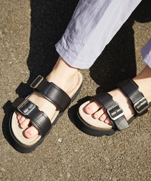 MAISON SPECIAL | 《ユニセックスアイテム》【SPECIAL SHOES FACTORY コラボ】東京産ダブルベルトコルクドッキング厚底スポーツサンダル 【MAISON SPECIAL/メゾンスペシャル】(サンダル)