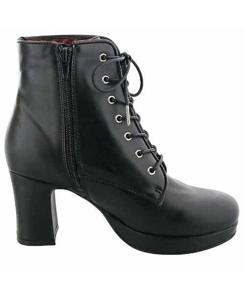 byあしながおじさん(バイアシナガオジサン)の「〈byあしながおじさん〉プラットフォームレースアップブーツ(ブーツ・レディース・ブラック/ベージュ/ブラウン・22.5cm/23.5cm/24.5cm/23.0cm/24.0cm)」の5枚目の写真