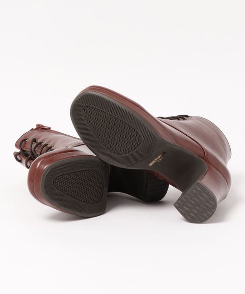 byあしながおじさん(バイアシナガオジサン)の「〈byあしながおじさん〉プラットフォームレースアップブーツ(ブーツ・レディース・ブラック/ベージュ/ブラウン・22.5cm/23.5cm/24.5cm/23.0cm/24.0cm)」の9枚目の写真