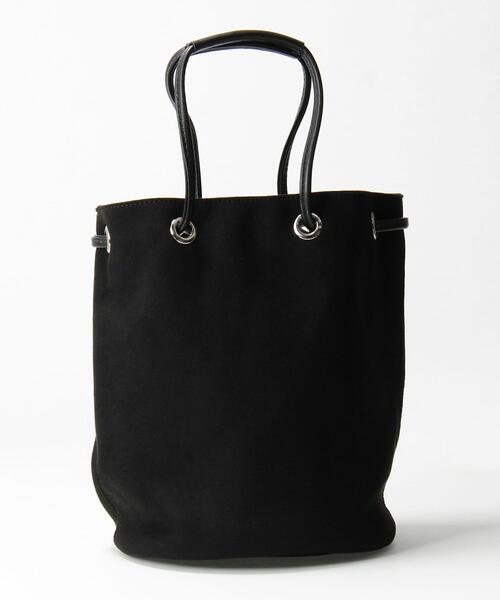 green label relaxing（グリーンレーベルリラクシング）の「CM GLR スエード タッチ 2way 巾着 バッグ（ショルダーバッグ・メンズ・ブラック/ダークブラウン・FREE）」の2枚目の写真