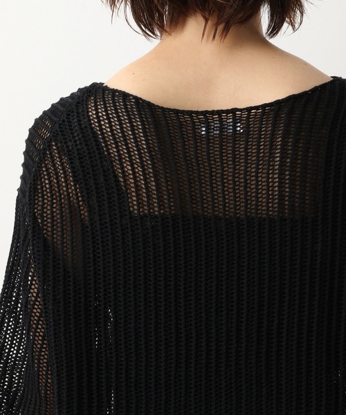 LEPSIM(レプシィム)の「7Gリラックスザックリプルオーバー 893099(ニット/セーター・レディース・ブラック/モカ/パープル・FREE)」の14枚目の写真