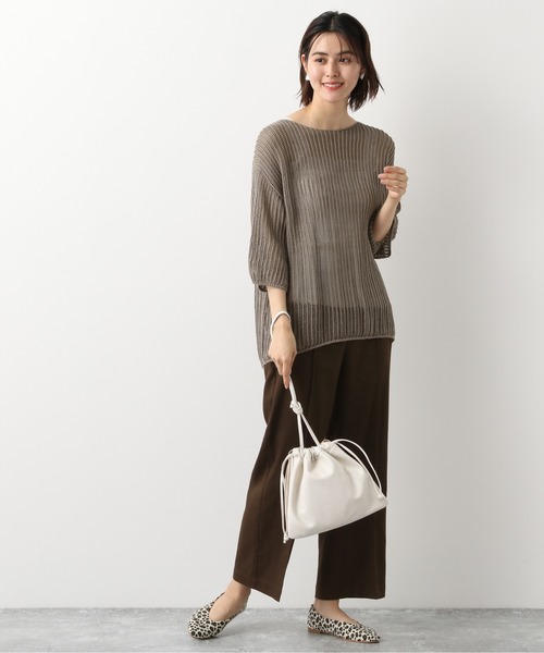 LEPSIM(レプシィム)の「7Gリラックスザックリプルオーバー 893099(ニット/セーター・レディース・ブラック/モカ/パープル・FREE)」の5枚目の写真