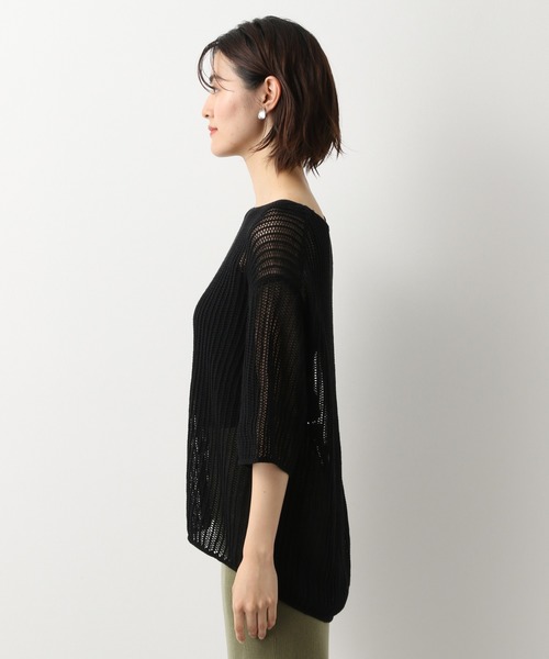 LEPSIM(レプシィム)の「7Gリラックスザックリプルオーバー 893099(ニット/セーター・レディース・ブラック/モカ/パープル・FREE)」の8枚目の写真