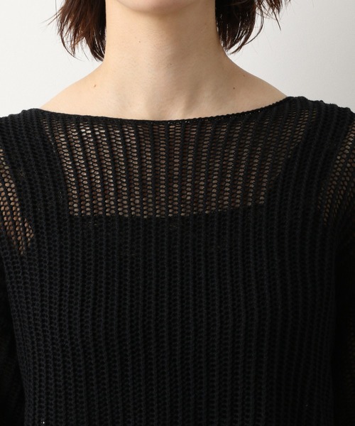 LEPSIM(レプシィム)の「7Gリラックスザックリプルオーバー 893099(ニット/セーター・レディース・ブラック/モカ/パープル・FREE)」の10枚目の写真