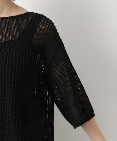 LEPSIM(レプシィム)の「7Gリラックスザックリプルオーバー 893099(ニット/セーター・レディース・ブラック/モカ/パープル・FREE)」の11枚目の写真