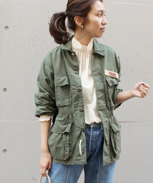 セール ブランド古着 ミリタリージャケット ミリタリージャケット Framework フレームワーク のファッション通販 Zozoused