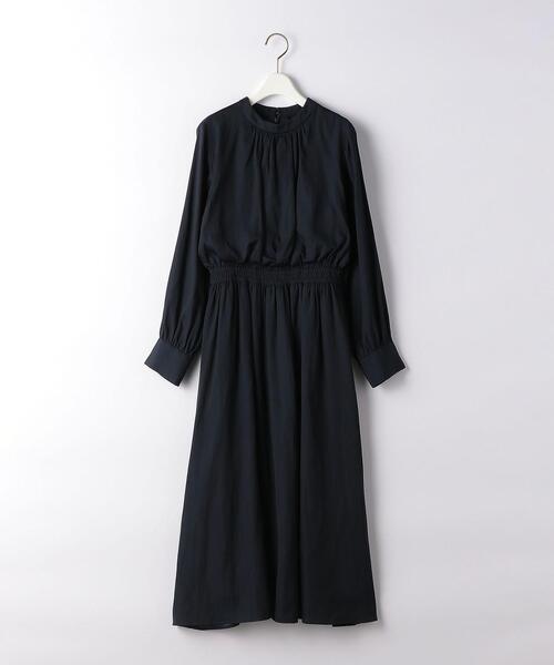 green label relaxing＊スタンドカラーギャザーワンピース♪ green label relaxing（グリーンレーベルリラクシング）の「P