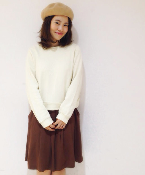 Kastane（カスタネ）の「【Kastane】ハーフ丈タックキュロット（その他パンツ・レディース・ネイビー/レッド/ダークブラウン/インディゴブルー・FREE）」の21枚目の写真