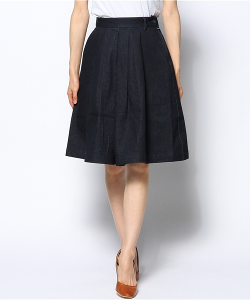 Kastane（カスタネ）の「【Kastane】ハーフ丈タックキュロット（その他パンツ・レディース・ネイビー/レッド/ダークブラウン/インディゴブルー・FREE）」の22枚目の写真