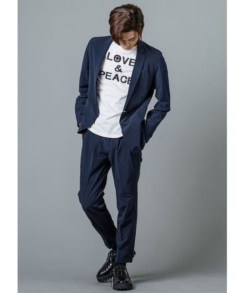 REGIEVO(レジエボ)の「REGIEVO ツータックシャーリングパンツ セットアップ(その他パンツ・メンズ・ブラック/ネイビー・L/S/XL/M)」の10枚目の写真