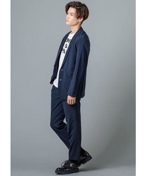 REGIEVO(レジエボ)の「REGIEVO ツータックシャーリングパンツ セットアップ(その他パンツ・メンズ・ブラック/ネイビー・L/S/XL/M)」の4枚目の写真
