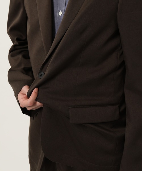 KASHIYAMA(カシヤマ)の「TECH-CHINO ストレッチ2Bジャケット(テーラードジャケット・メンズ・ブラウン/ベージュ・マルチサイズ)」の13枚目の写真