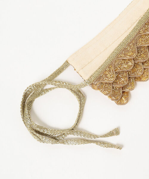 Ray BEAMS（レイビームス）の「DIR 69 × Ray BEAMS / 別注 Scallop ベルト（ベルト・レディース・ブラック/ゴールド・ONE SIZE）」の4枚目の写真