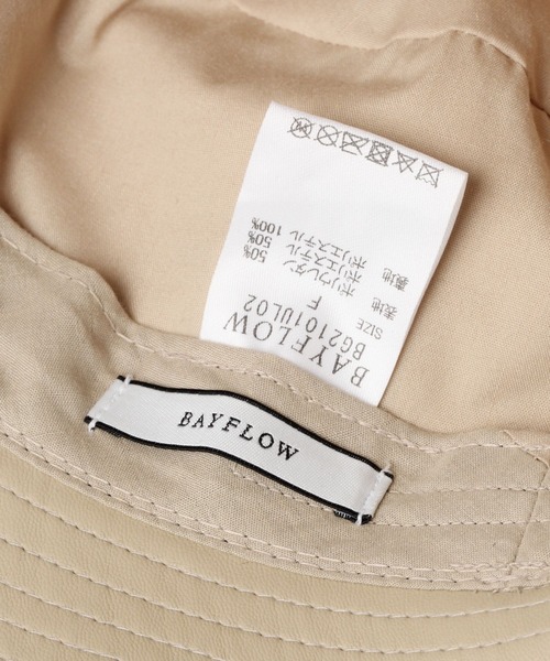 BAYFLOW（ベイフロー）の「フェイクレザーバケットハット（ハット・レディース・ベージュ/オフホワイト・FREE）」の11枚目の写真