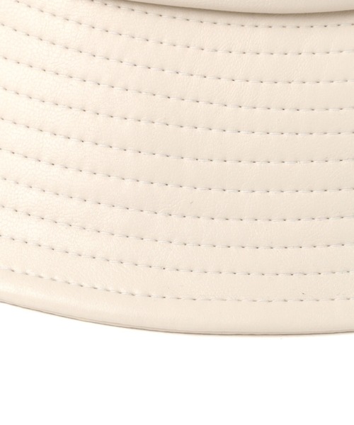 BAYFLOW（ベイフロー）の「フェイクレザーバケットハット（ハット・レディース・ベージュ/オフホワイト・FREE）」の13枚目の写真