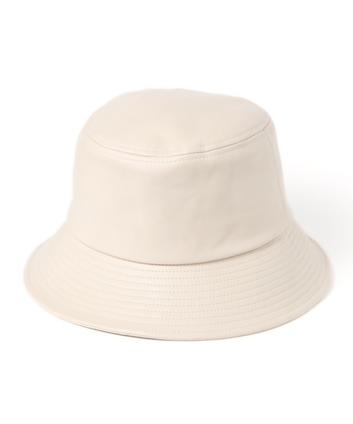 BAYFLOW（ベイフロー）の「フェイクレザーバケットハット（ハット・レディース・ベージュ/オフホワイト・FREE）」の16枚目の写真