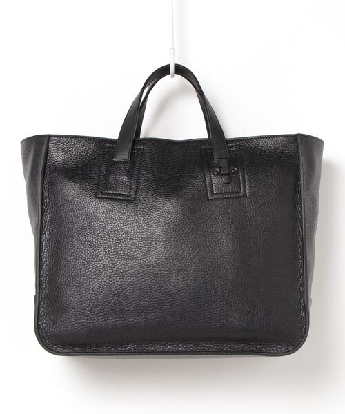 TOMOE INTRO LTM 2way ブラック レザーハンドトートバッグ TOMOE（トモエ） 最大50% 12/25限定 トートバッグ メンズ 50代 40代