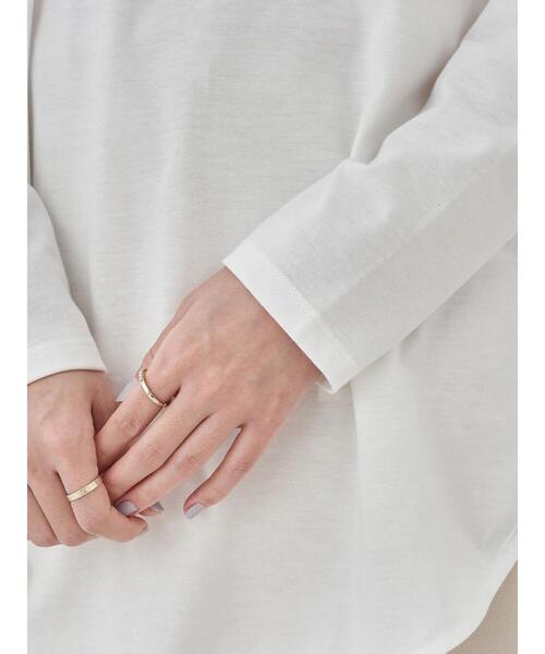 earth music&ecology（アースミュージックアンドエコロジー）の「ラウンドヘムカットチュニック ＊（Tシャツ/カットソー・レディース・オフホワイト・FREE）」の10枚目の写真